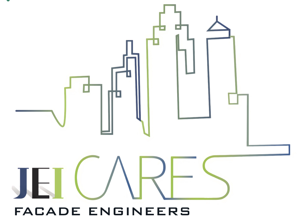 JEI CARES Facade Engineers Logo Graphic Photo