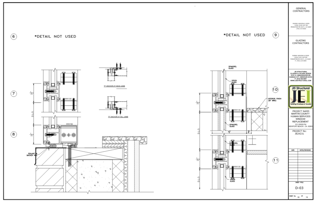 Façade Shop Drawings and Building Envelope Drafting Detail