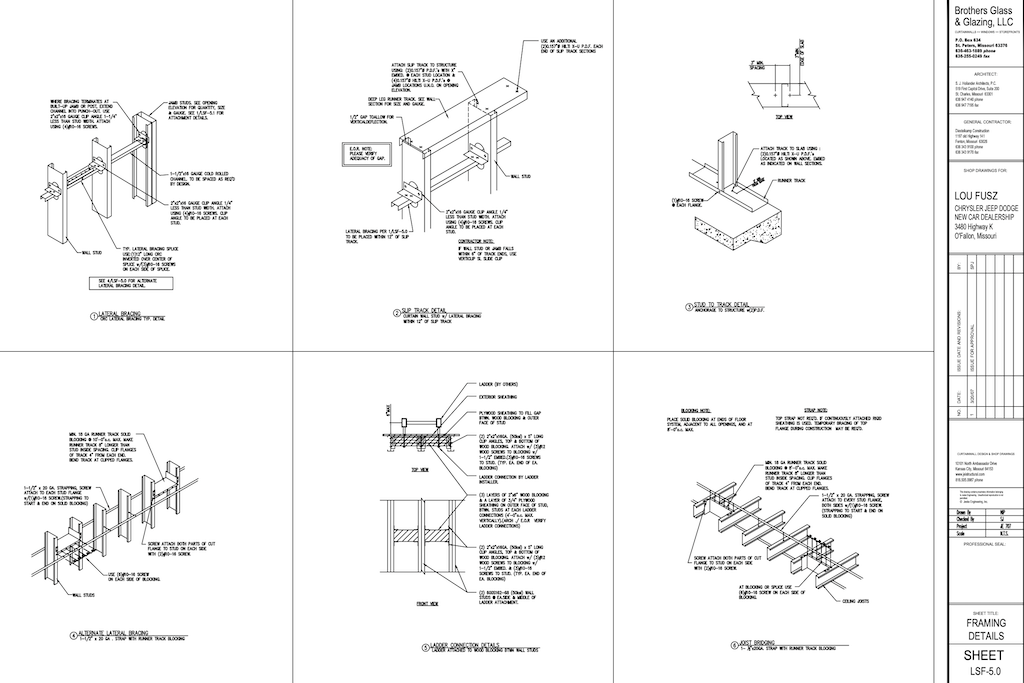 Cold-Formed Steel Shop Drawings & Engineering Cold-Formed Steel Shop Drawings & Engineering