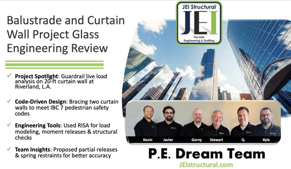 Analyzing Curtain Wall Structure: Guardrails and Live Load Impacts