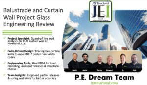 Analyzing Curtain Wall Structure: Guardrails and Live Load Impacts