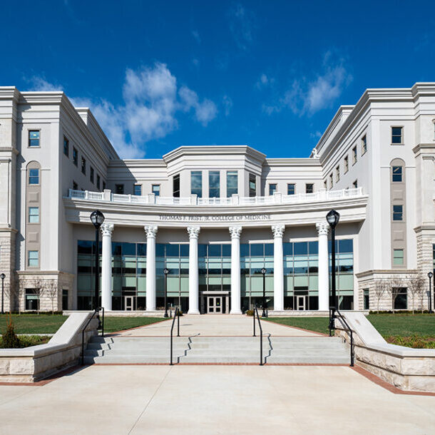 Thomas F. Frist, Jr. College of Medicine
Campus wide angle shots at Belmont University in Nashville, Tennessee, February 15, 2024 Photo by Sam Simpkins